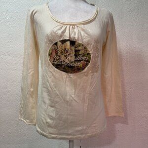 Zara Fall/ Winter Collection Y2K Long Sleeve Vneck size Large Cotton